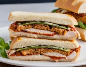 chicken parmesan sandwich